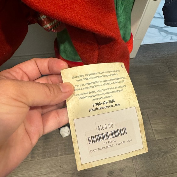 Schafer Outfitter wool jacket Red NWT XS - Picture 2 of 4